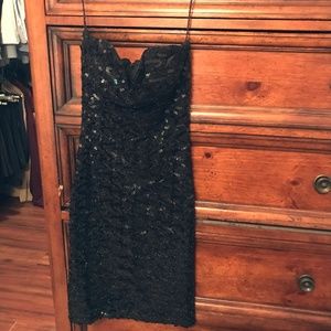 Strapless Sequin Dress